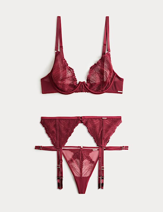Florence Embroidery Suspender Set