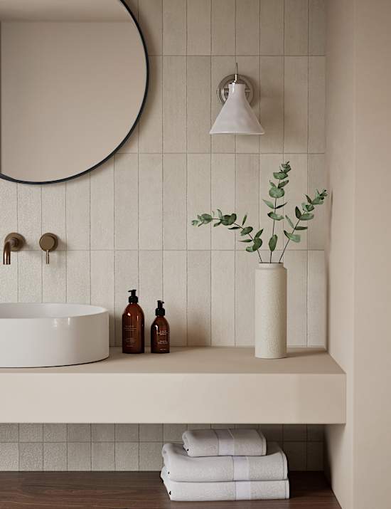 Ceramic Mottled Cone Wall Light