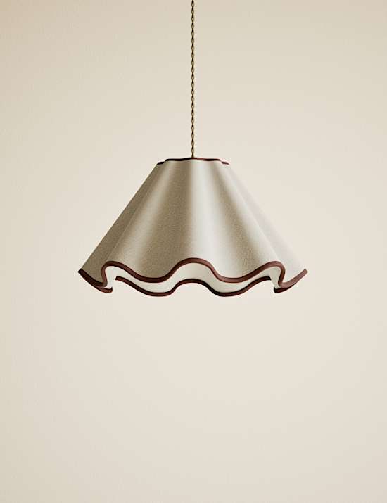 Fabric Wave Scallop Shade