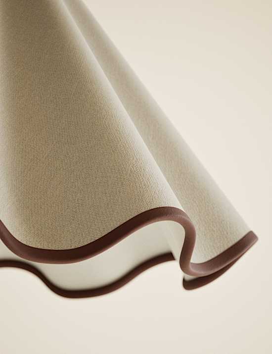 Fabric Wave Scallop Shade