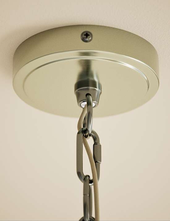 Pleated Flower Shade Chandelier