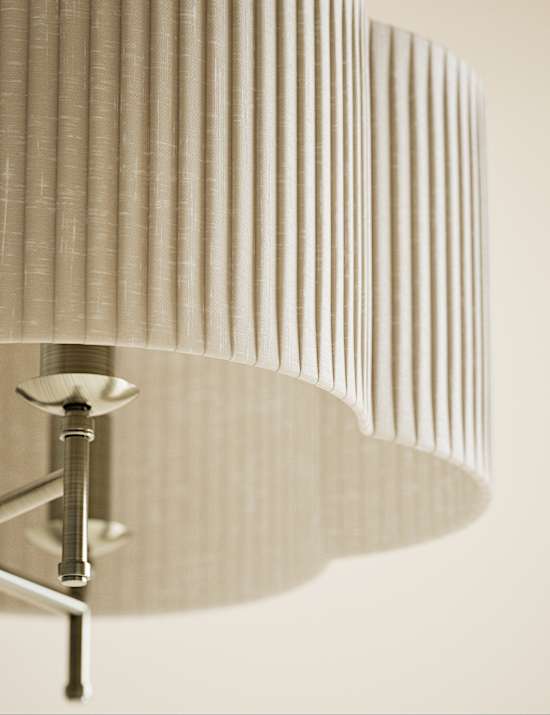 Pleated Flower Shade Chandelier