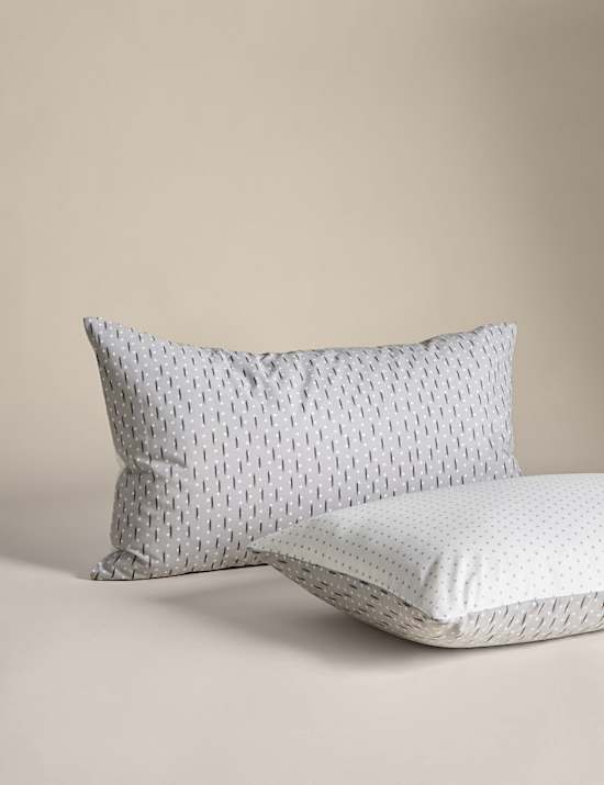 Cotton Blend Geometric Bedding Set