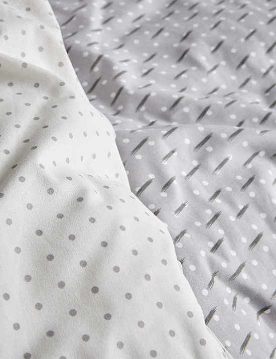 Cotton Blend Geometric Bedding Set