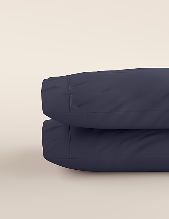 2 Pak Sarung Bantal Katun Mesir Kerapatan Serat 230