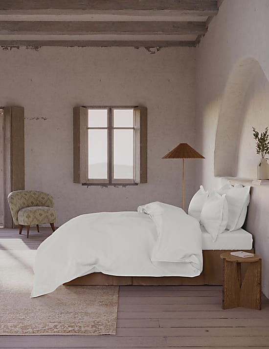 Washed Cotton Deep Fitted Sheet