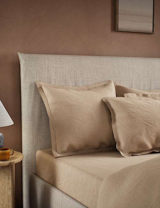 2pk Washed Cotton Square Pillowcases