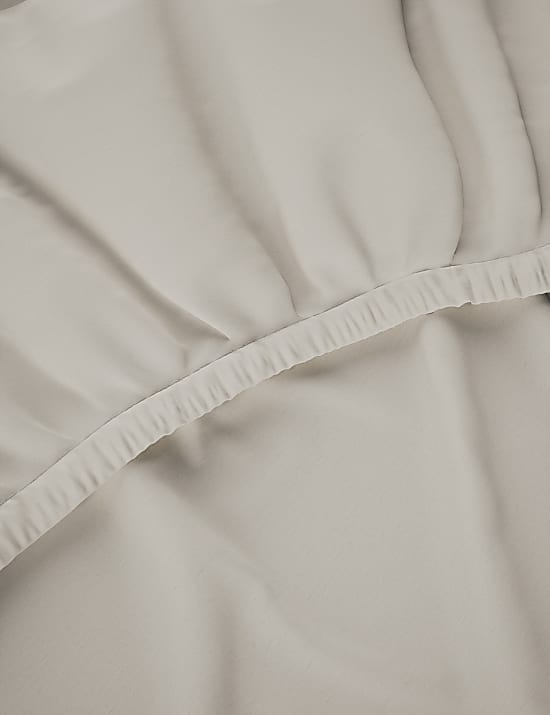 Seprai Ujung Karet Tebal Bahan Satin Katun Murni 500TC