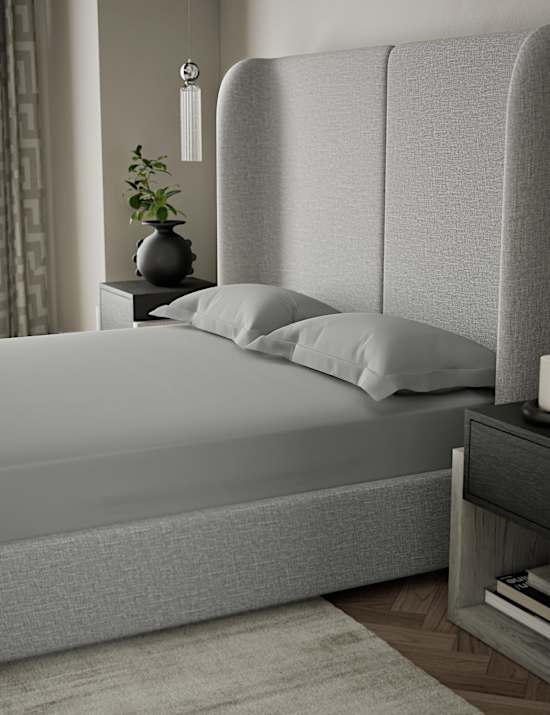 Lot de 2 taies d'oreiller Oxford en coton satiné 500TC à bords