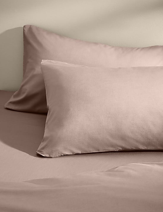 2pk Cotton Rich Pillowcases