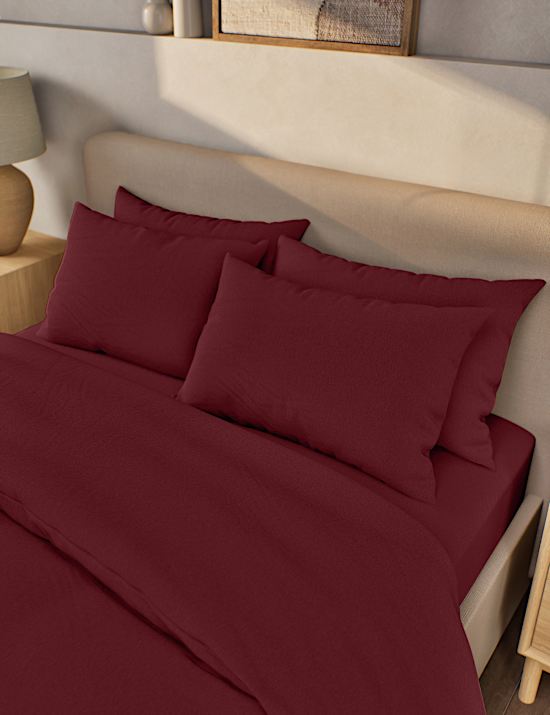 2pk Pure Brushed Cotton Pillowcases