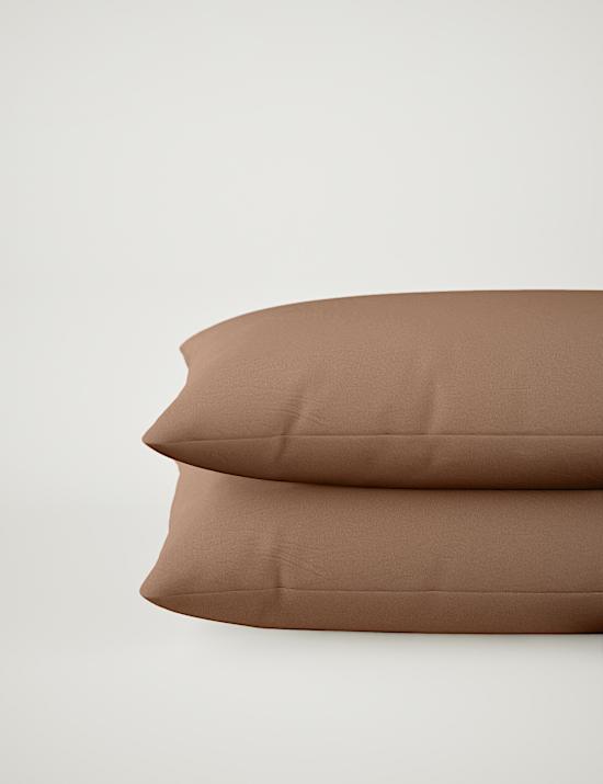 Pack de 2 fundas de almohada 100% algod&oacute;n cepillado