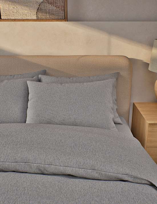 Lot de 2 taies d&rsquo;oreiller en pur coton peign&eacute;