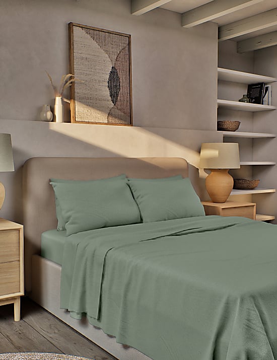 Pure Brushed Cotton Flat Sheet