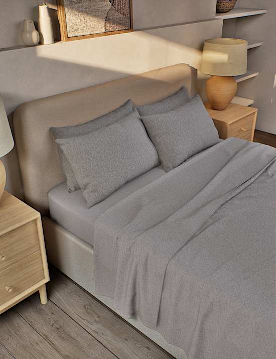 Drap plat 100 % coton peigné