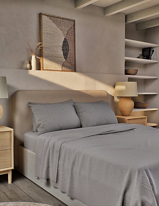 Drap plat 100 % coton peigné