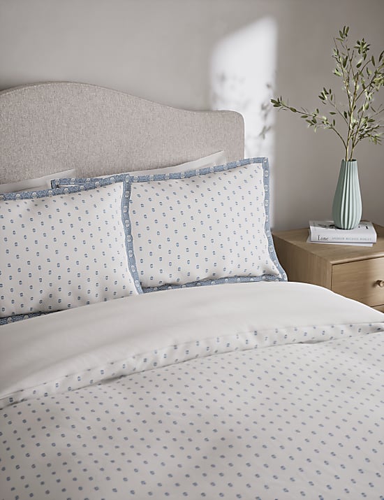 Set Perlengkapan Tidur Katun Murni Motif Jacquard Bintik