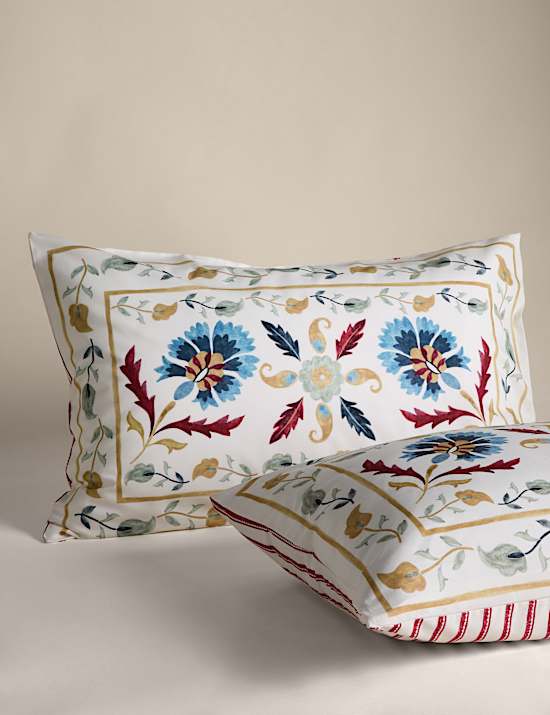 Parure de lit Suzani 100 % coton