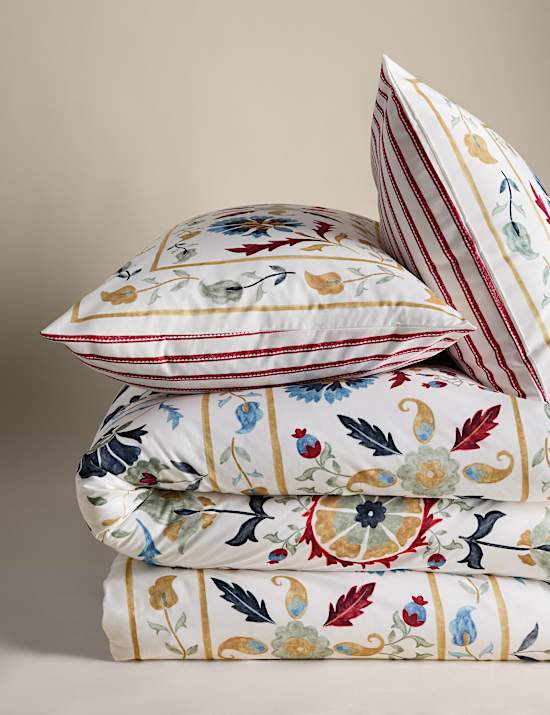 Parure de lit Suzani 100 % coton