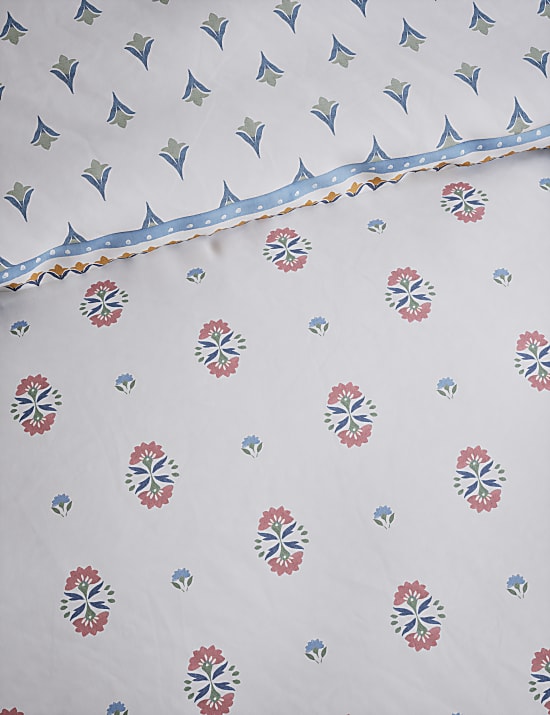 Cotton Blend Floral Bedding Set