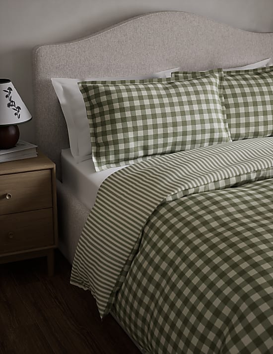 Pure Cotton Gingham Bedding Set
