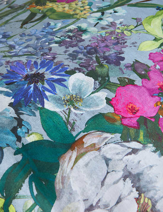 Sateen Wild Meadow Grey Bedding Set