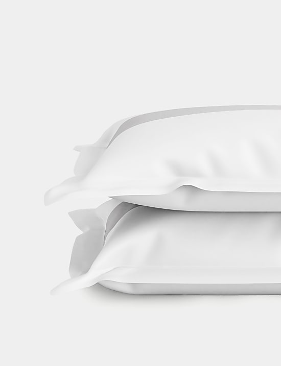 Povlaky na polštáře z&nbsp;bavlněného saténu s&nbsp;dostavou 500&nbsp;nití, 2&nbsp;ks v&nbsp;balení