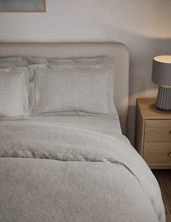 2pk Teddy Fleece Oxford Pillowcases