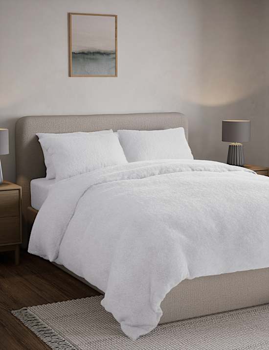 Grey teddy fleece bedding hotsell