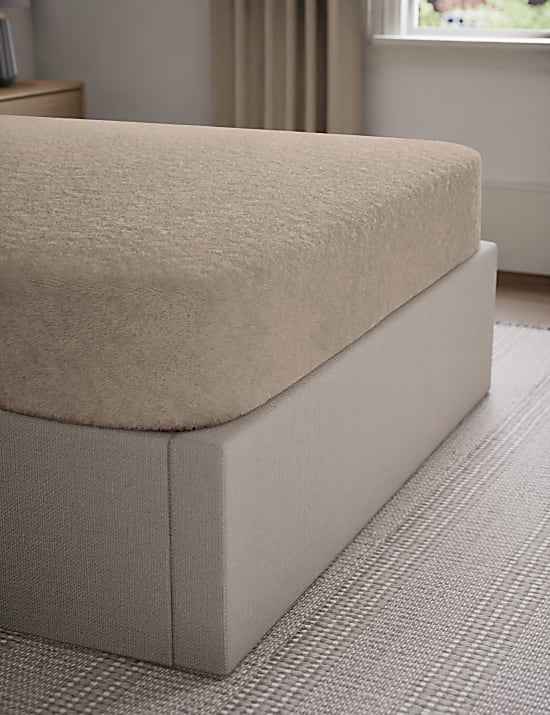 Huňaté flísové napínací prostěradlo na vysoké matrace