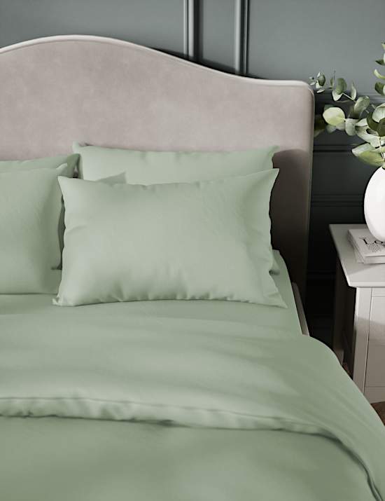 2pk Egyptian Cotton Sateen 400 Thread Count Pillowcases