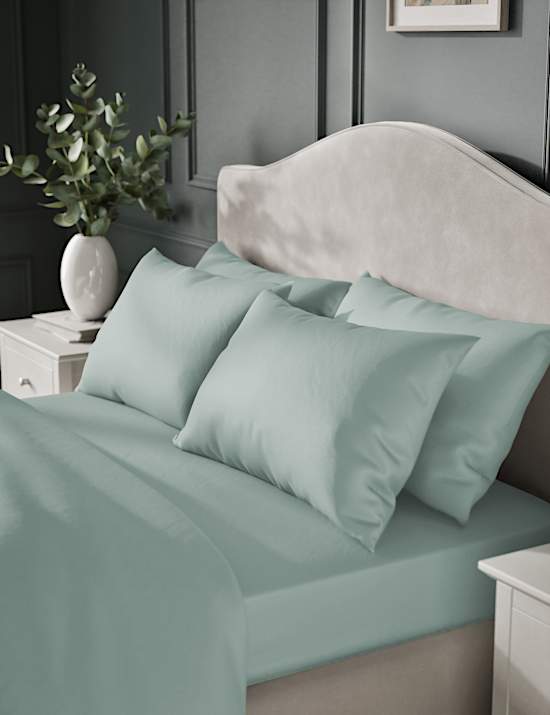 2 Pack Egyptian Cotton Sateen 400 Thread Count Pillowcases