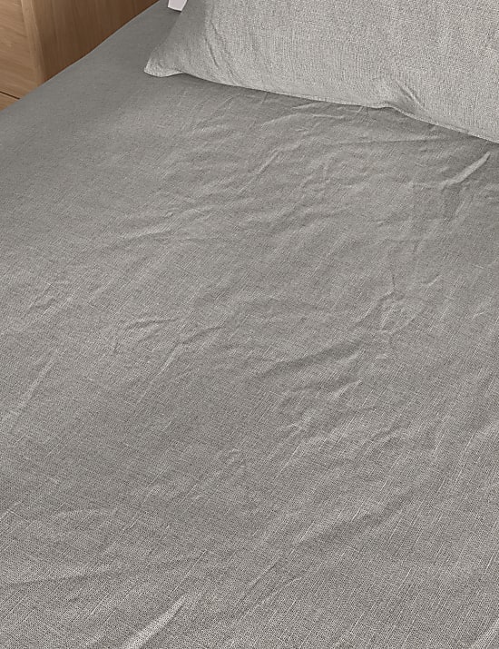 Pure Linen Deep Fitted Sheet