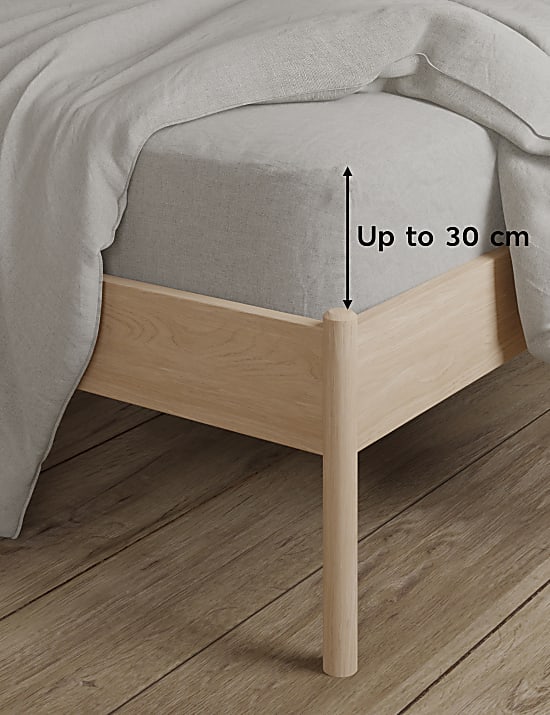 Pure Linen Deep Fitted Sheet