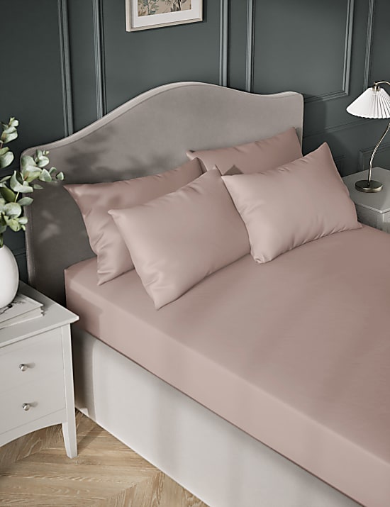 Egyptian Cotton Sateen 400 Thread Count Extra Deep Fitted Sheet