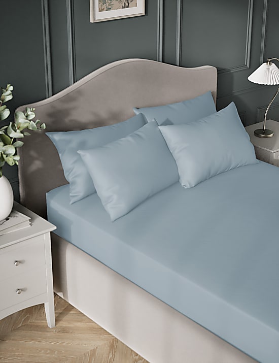 Egyptian Cotton Sateen 400 Thread Count Extra Deep Fitted Sheet
