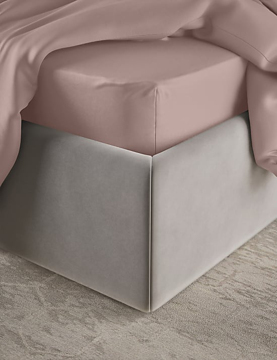 Seprai Ujung Karet Tebal Kerapatan Serat 400 Satin Katun Mesir