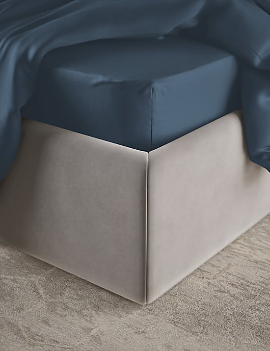 Drap-housse à bonnets profonds en coton égyptien satiné avec une densité de tissage de 400 fils