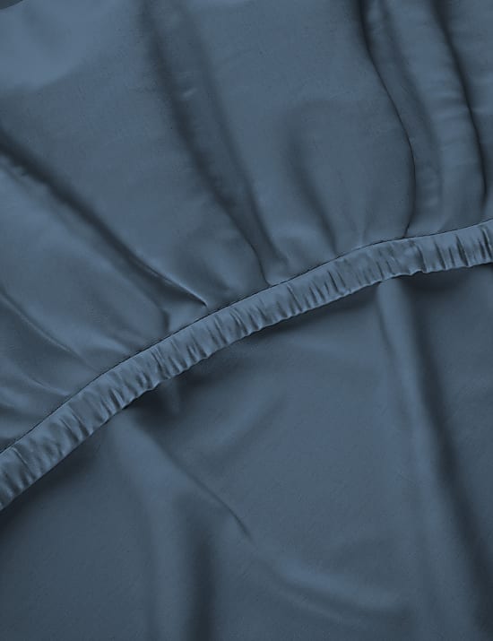 Drap-housse à bonnets profonds en coton égyptien satiné avec une densité de tissage de 400 fils