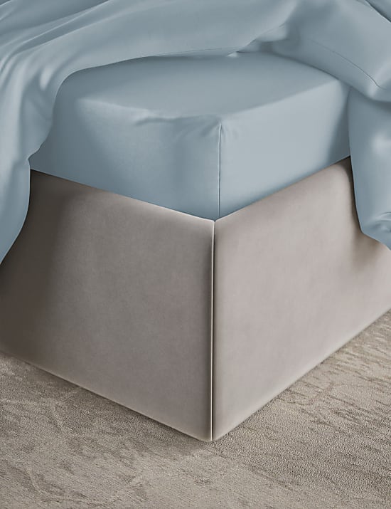 Drap-housse &agrave; bonnets profonds en coton &eacute;gyptien satin&eacute; avec une densit&eacute; de tissage de 400 fils