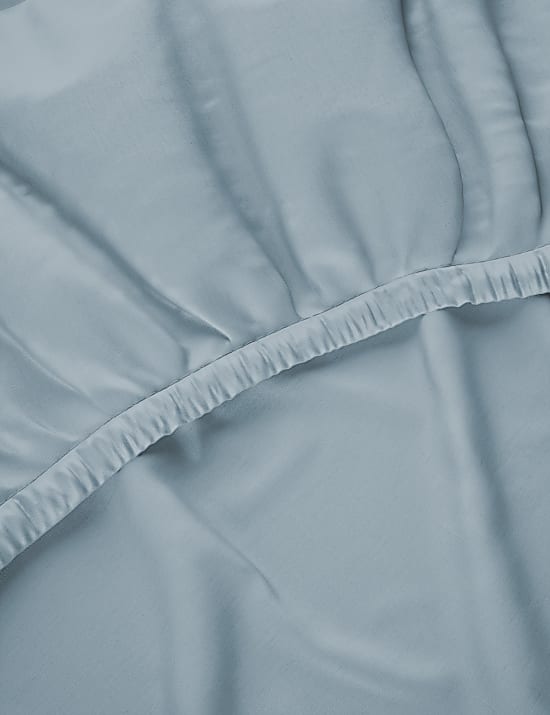 Drap-housse &agrave; bonnets profonds en coton &eacute;gyptien satin&eacute; avec une densit&eacute; de tissage de 400 fils