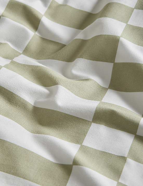 Parure de lit en coton à motif géométrique