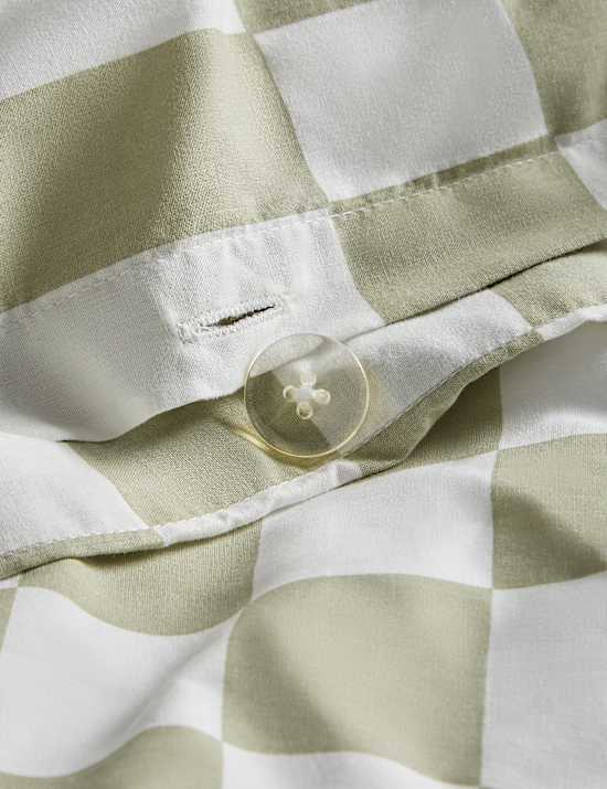 Parure de lit en coton à motif géométrique