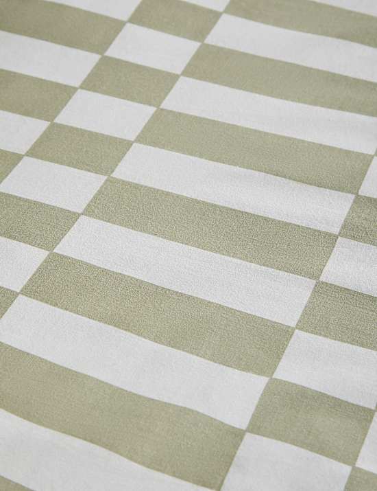 Parure de lit en coton à motif géométrique