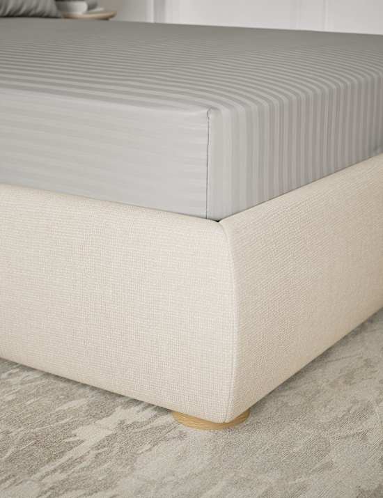 Pure Cotton Sateen Stripe Fitted Sheet