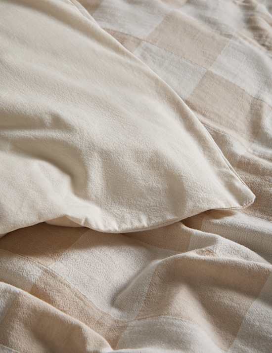 Pure Cotton Checked Bedding Set