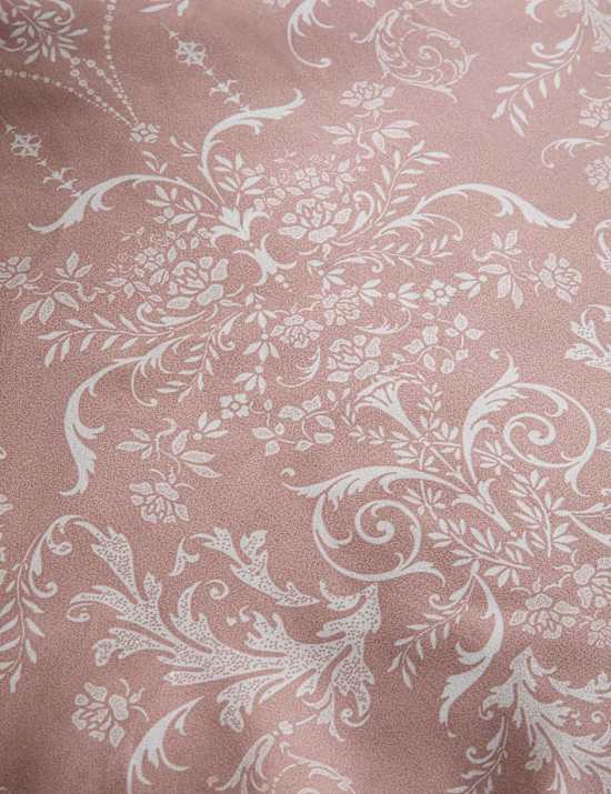 Parure de lit satinée à motif alouette damassé