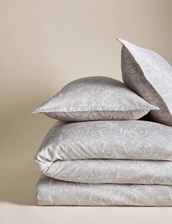 Aida-Alouette Damask Sateen Bedding Set