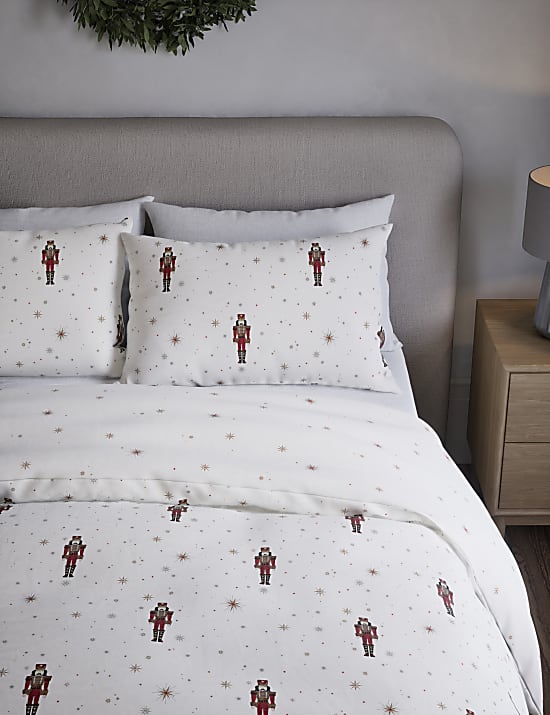 Pure Brushed Cotton Nutcracker Bedding Set