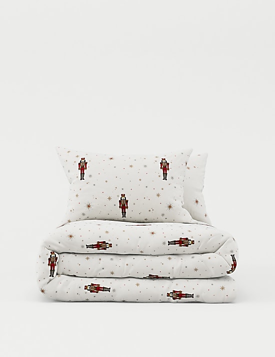 Pure Brushed Cotton Nutcracker Bedding Set